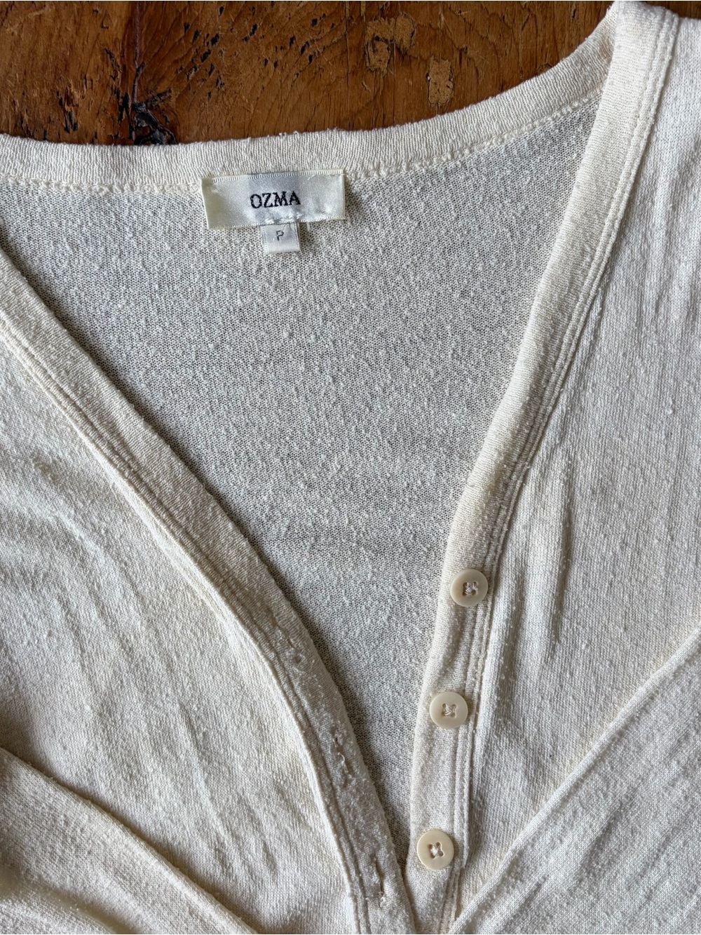 OZMA of California cropped silk cardigan - Picture 2 of 10